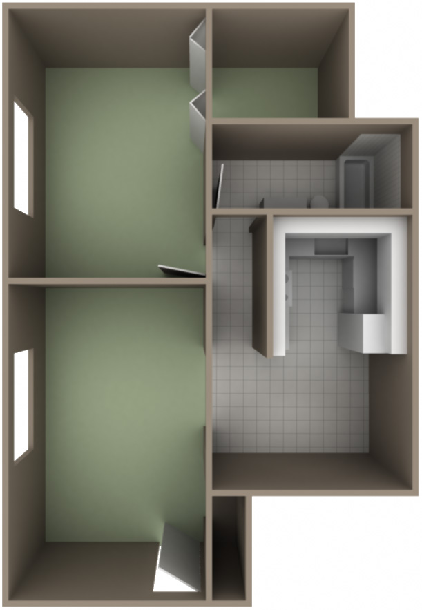 Floor plan for Mokena, IL condo for sale.